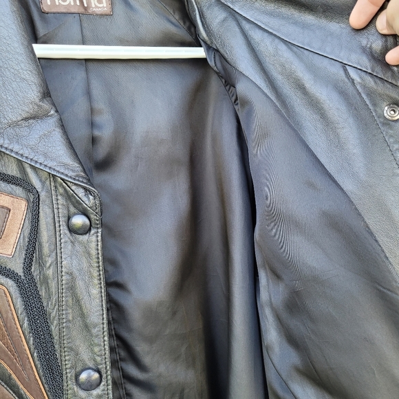 Vintage Leather Midi Jacket - Picture 5 of 7